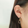 DOUBLE TEARDROP EARRING