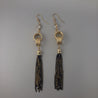 CIRCLE & TASSEL EARRING