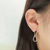 DOUBLE TEARDROP EARRING