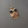 BLK.EYE OWL NECKLACE