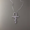 SNAKE & CROSS NECKLACE