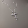 SNAKE & CROSS NECKLACE