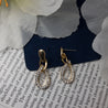 DOUBLE TEARDROP EARRING