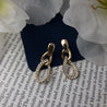 DOUBLE TEARDROP EARRING