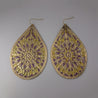 PATTENED TEARDROP EARRING