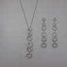 CUBIC CIRCLE NECKLACE SET