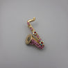 FLOWER SAXOPHONE BROOCH