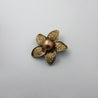 1 PEARL MIDDLE FLOWER BROOCH