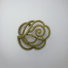 ROSE LINED BROOCH