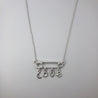 SAFE PIN & LOVE CHARM NECKLACE