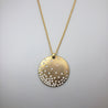 MESH & CRYSTAL DOTS CIRCLE NECKLACE