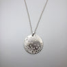 MESH & CRYSTAL DOTS CIRCLE NECKLACE