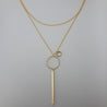 DOUBLE LAYERED LONG NECKLACE