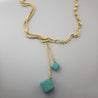 GEM STONE SQ NECKLACE