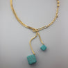 GEM STONE SQ NECKLACE