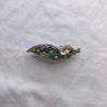 8CM BUTTERFLY ON LEAF BARRETTE