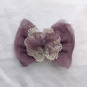 DOUBLE LACE RIBBON BARRETTE