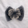 DOUBLE LACE RIBBON BARRETTE