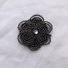 BEADS & LACE FLOWER HAIR PIN