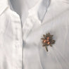 3 PEARL MIDDLE BRANCH BROOCH