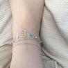 CRYSTAL DANGLE ANKLE BRACELET