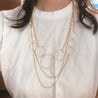 SAND CIRCLE LONG NECKLACE