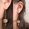 3D GLOBE EARRING