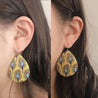 PEACOCK TEARDROP EARRING