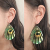 PEACOCK TEARDROP EARRING