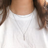 DOUBLE LAYERED TASSEL NECKLACE