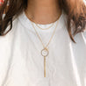 DOUBLE LAYERED LONG NECKLACE