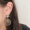 ANTIQUE OVAL EARRING