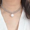 LACY CHOKER PEARL NS