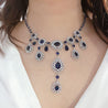 CUBIC SAPPHIRE NECKLACE