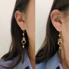 CIRCLE & TASSEL EARRING